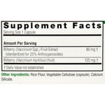 Nature's Answer - Bilberry Extract - 90 Vegetarian Capsules