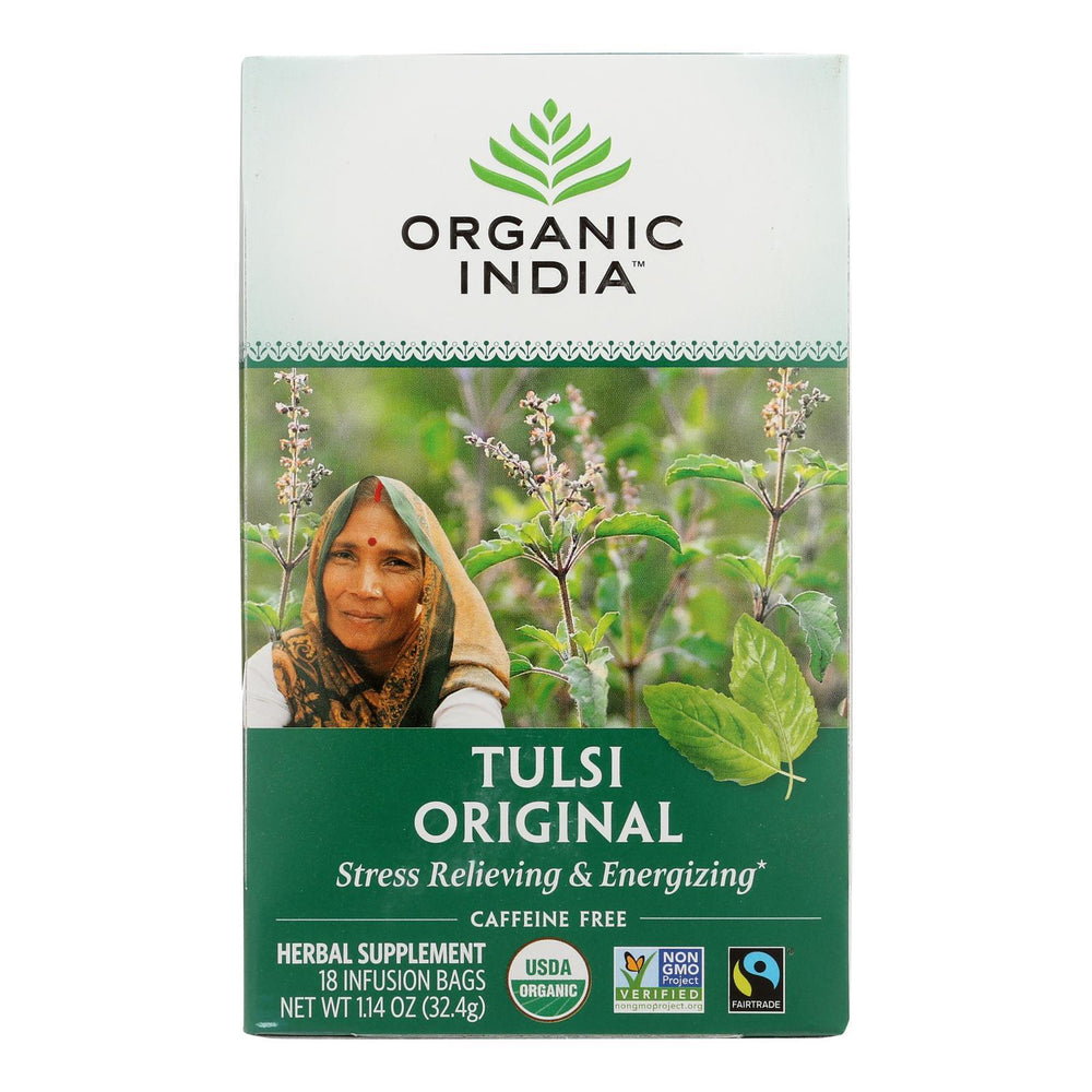 Organic India Tulsi Tea Original - 18 Tea Bags - Case of 6