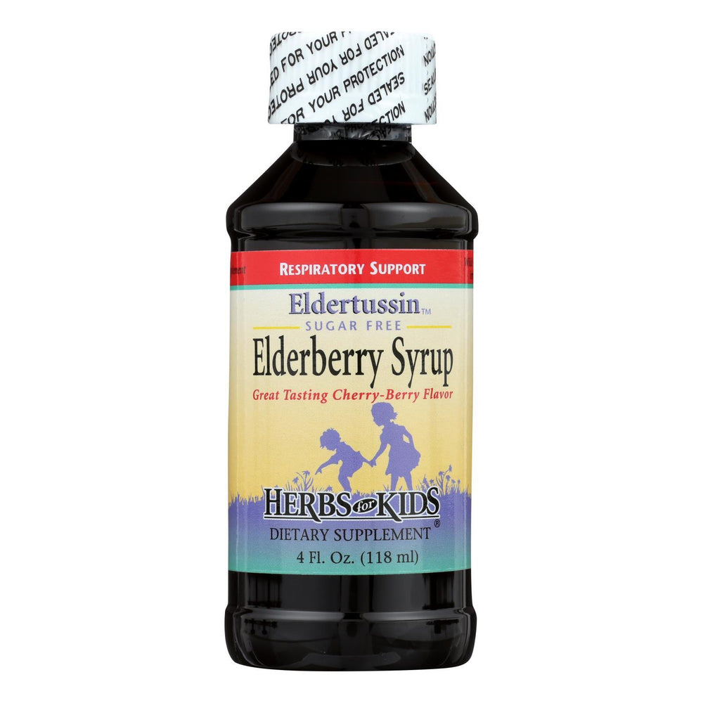 Herbs for Kids Eldertussin Elderberry Syrup - 4 oz