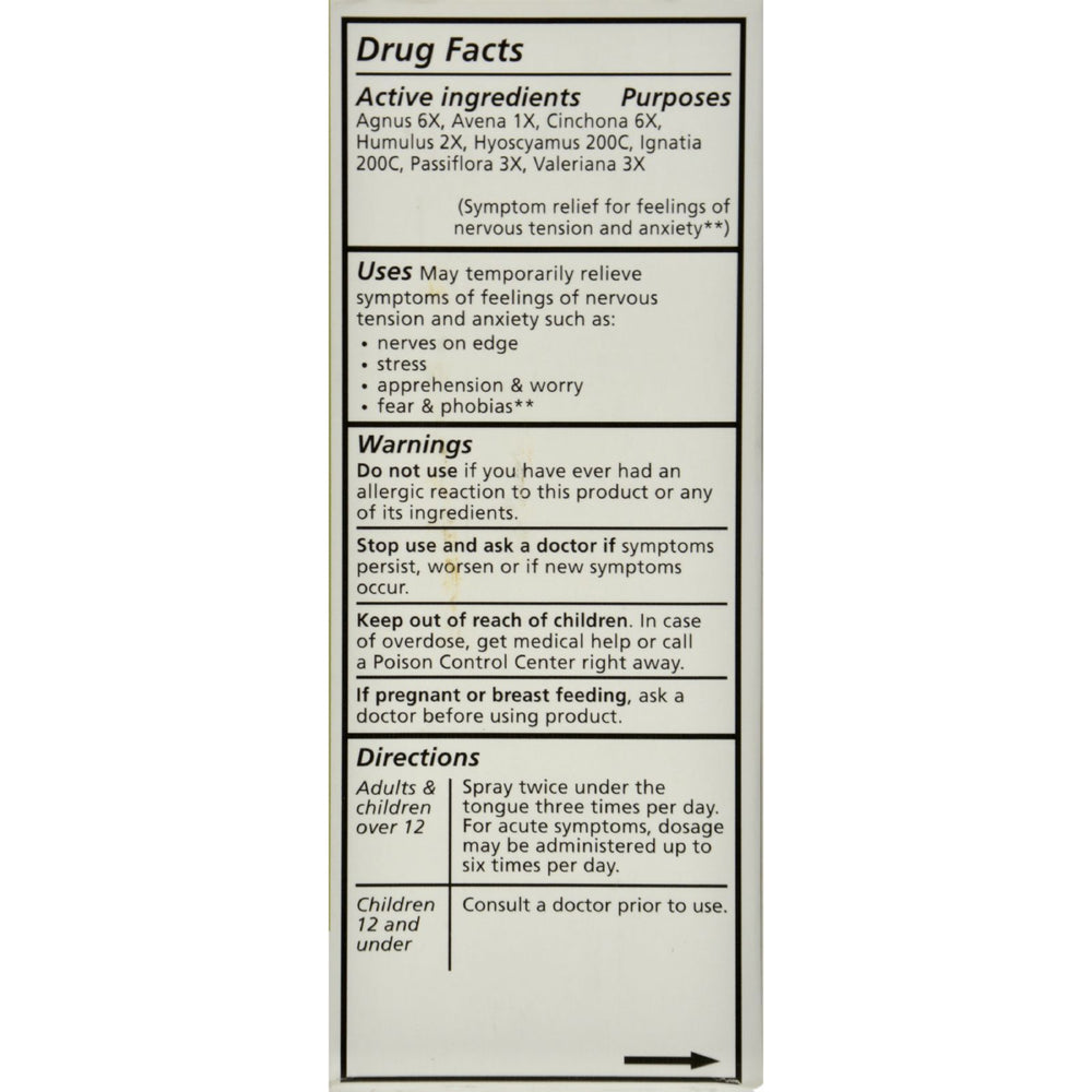 Liddell Homeopathic Letting Go Anxiety Spray - 1 fl oz