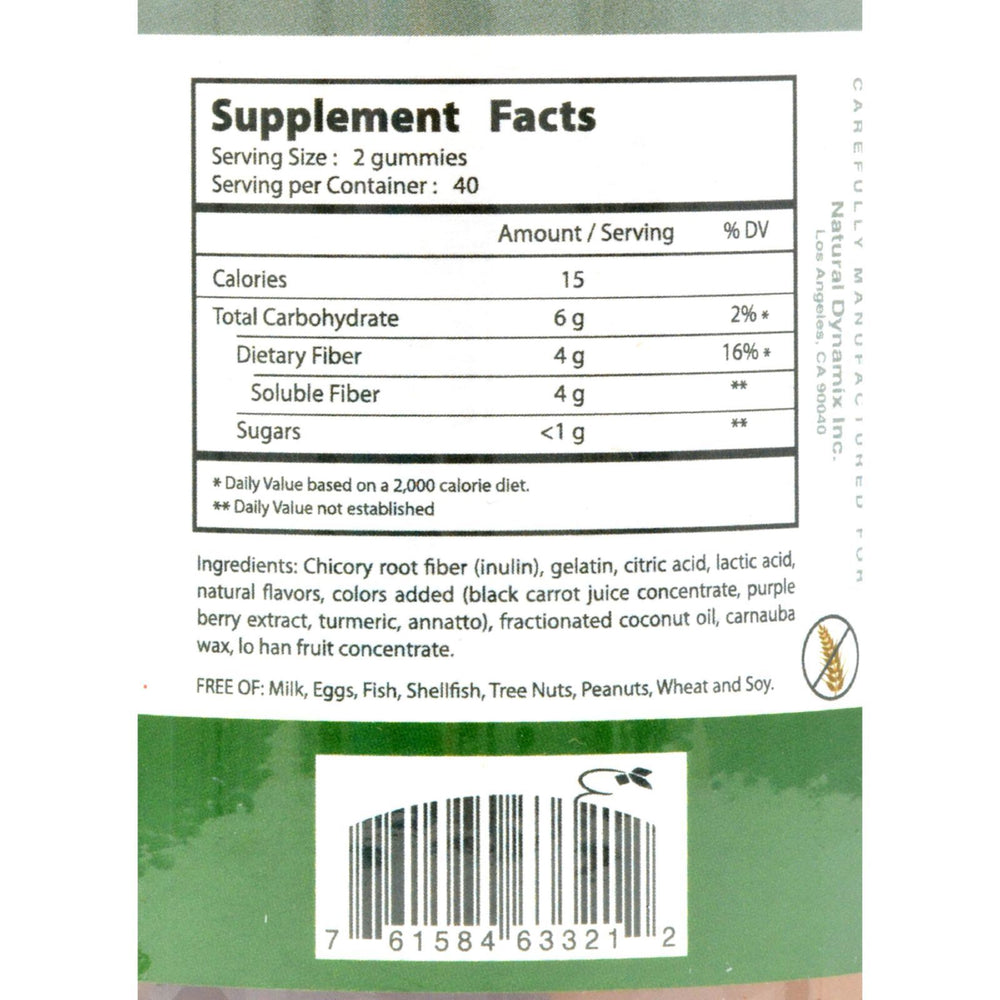 Natural Dynamix Dx Adult Fiber Gummies - 80 Pack
