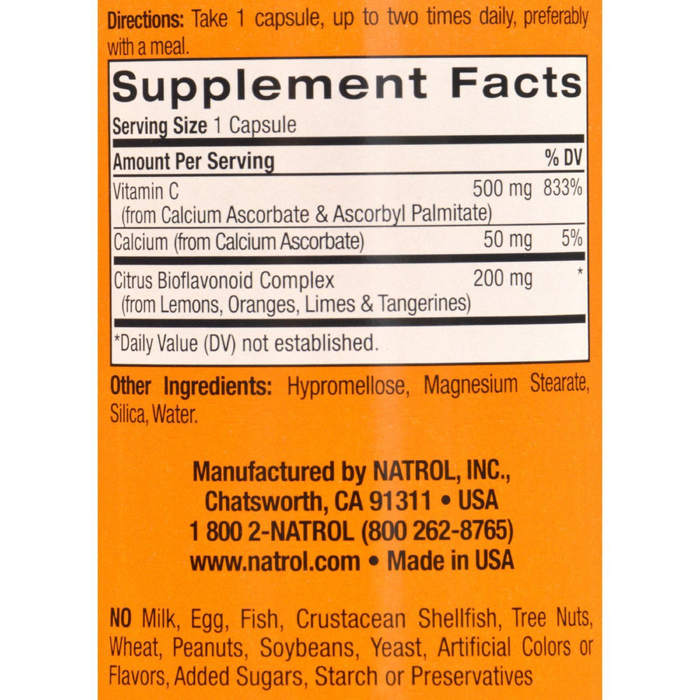 Natrol Easy-C with Bioflavonoids - 500 mg - 240 Vegetarian Capsules