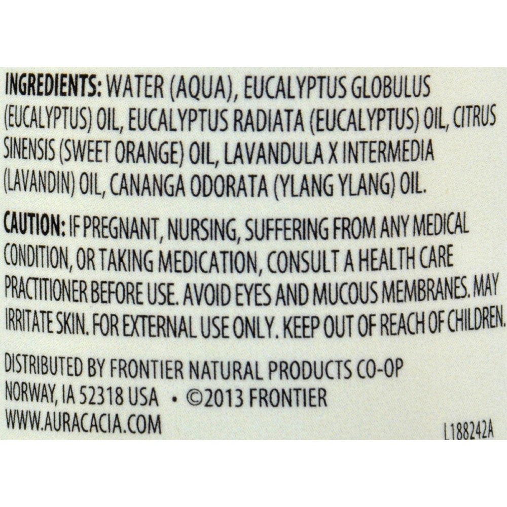 Aura Cacia - Aromatherapy Mist Eucalyptus Harvest - 4 fl oz