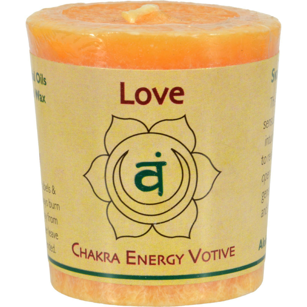 Aloha Bay - Chakra Votive Canlde - Love - Case of 12 - 2 oz