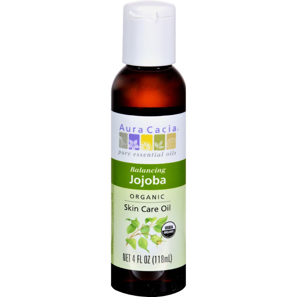 Aura Cacia - Organic Aromatherapy Jojoba Oil - 4 fl oz