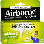 Airborne - Effervescent Tablets with Vitamin C - Lemon Lime - 10 Tablets
