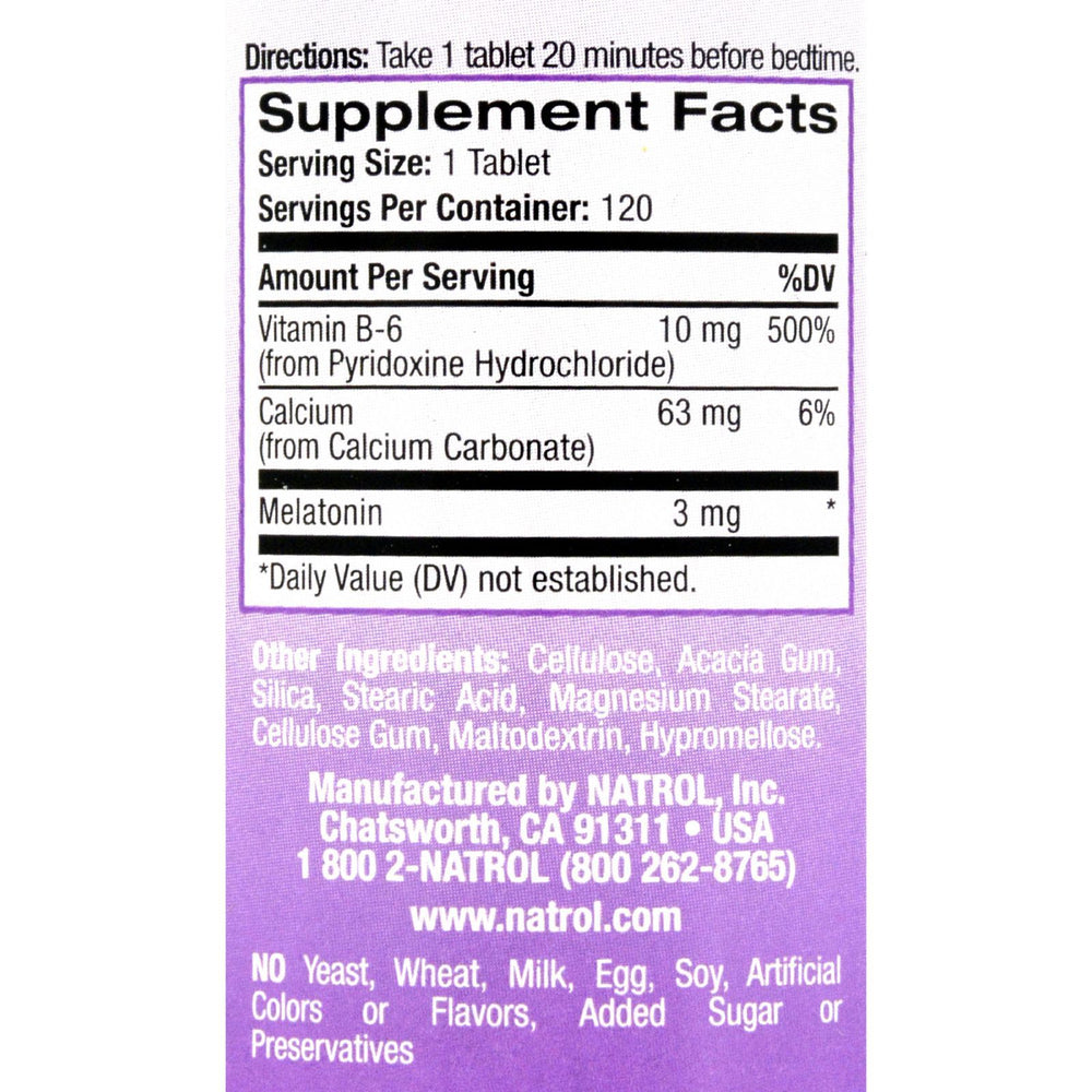 Natrol Melatonin - 3 mg - 120 Tablets