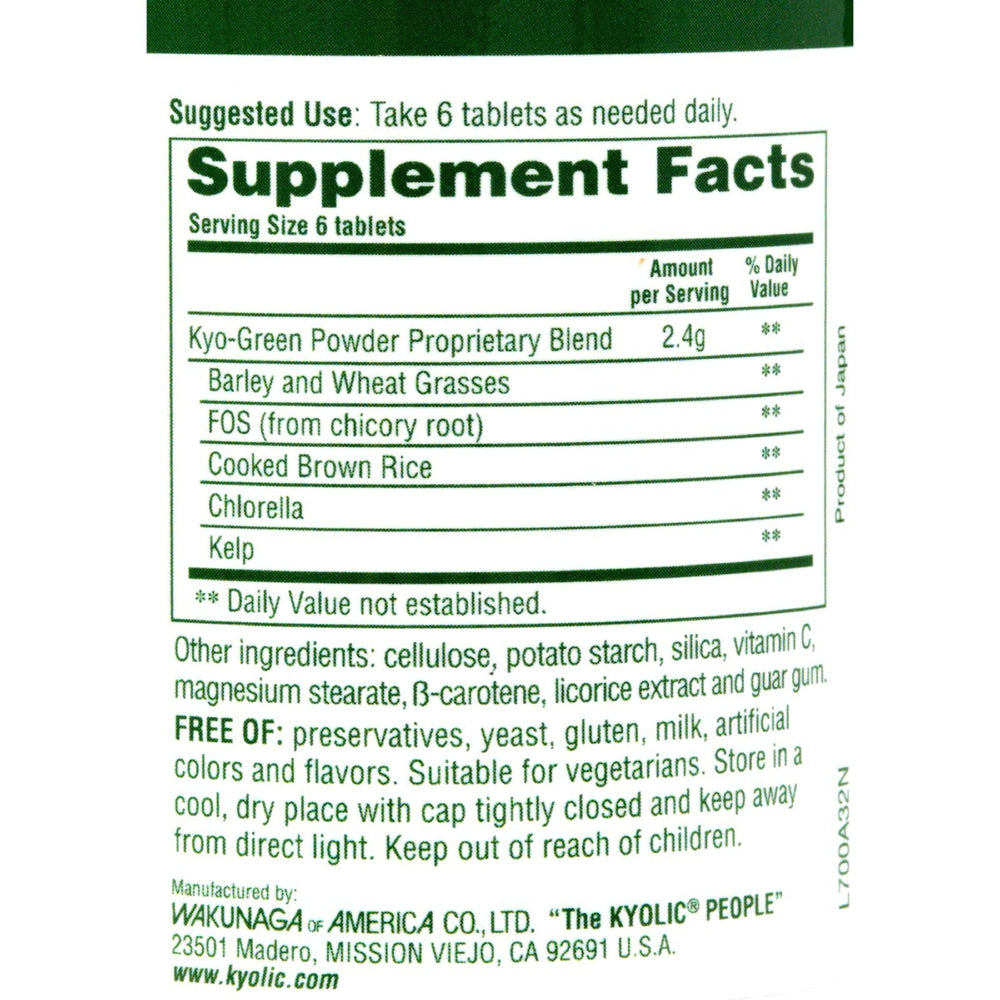 Kyolic - Kyo-Green Energy - 180 Tablets
