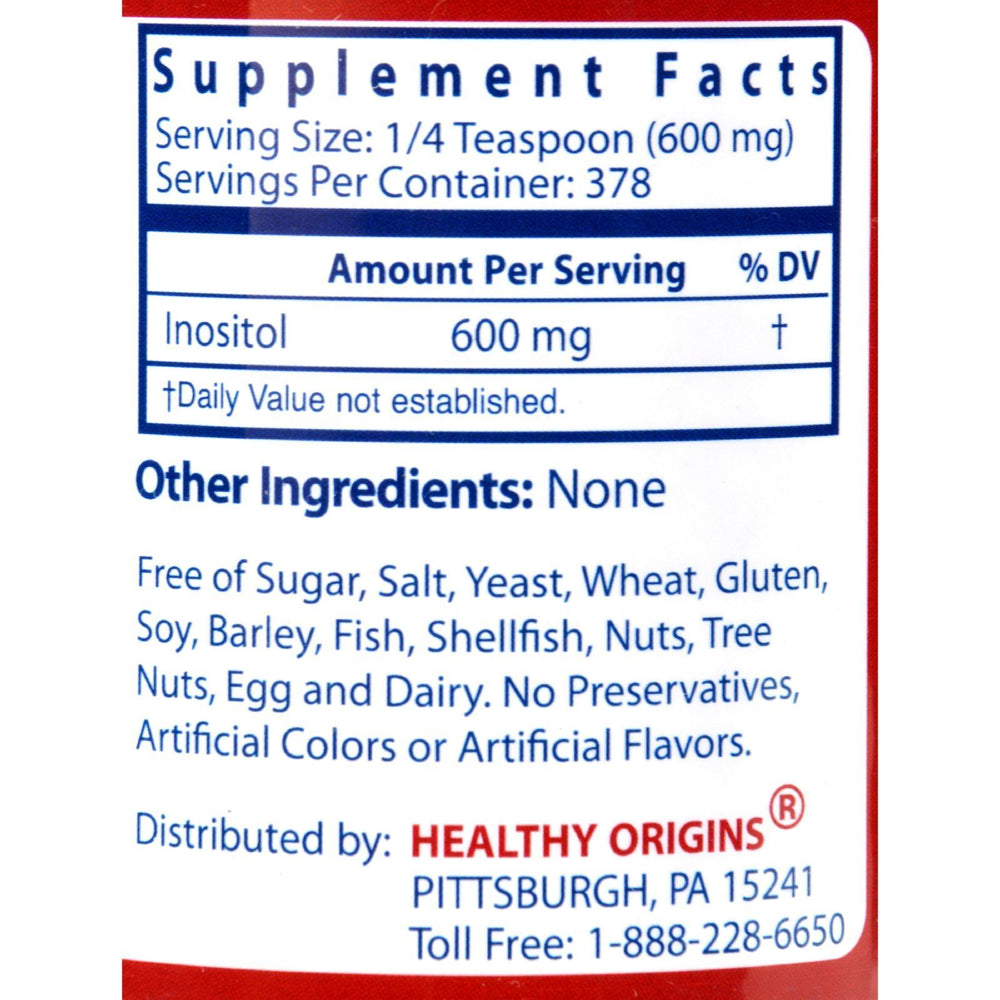 Healthy Origins Inositol Powder - 600 mg - 8 oz