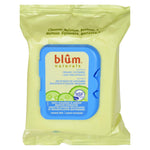 Blum Naturals - Daily Cleansing and Makeup Remover Towelettes for Normal Skin - 30 Towelettes - Case of 3