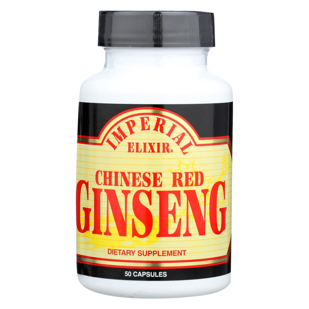 Imperial Elixir Chinese Red Ginseng - 500 mg - 50 Capsules