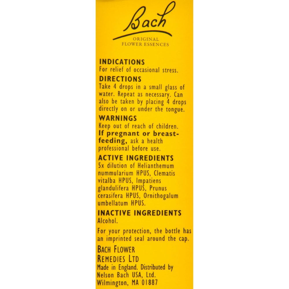 Bach Flower Remedies Rescue Remedy Stress Relief Tincure - 0.35 fl oz