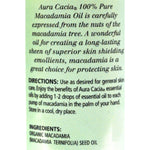 Aura Cacia - Macadamia Skin Care Oil Certified Organic - 1 fl oz