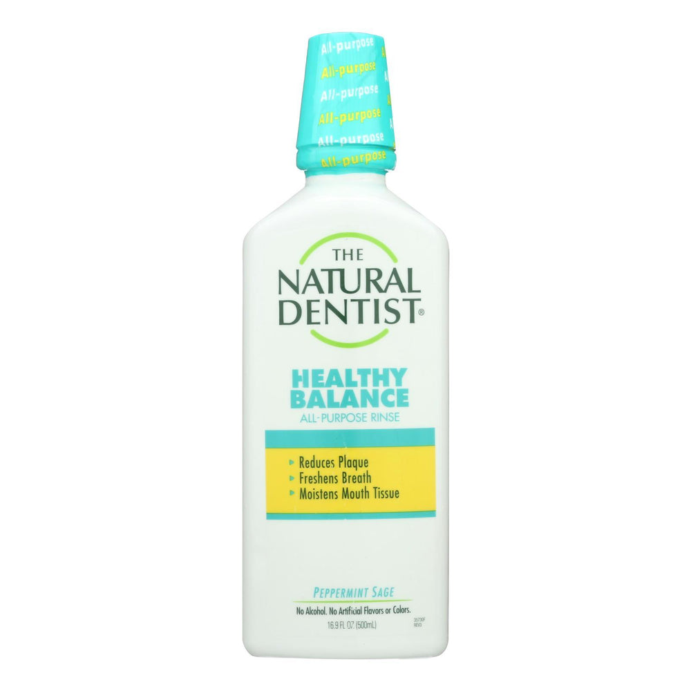 Natural Dentist Healthy Balance All Purpose Rinse Peppermint Sage - 16 fl oz