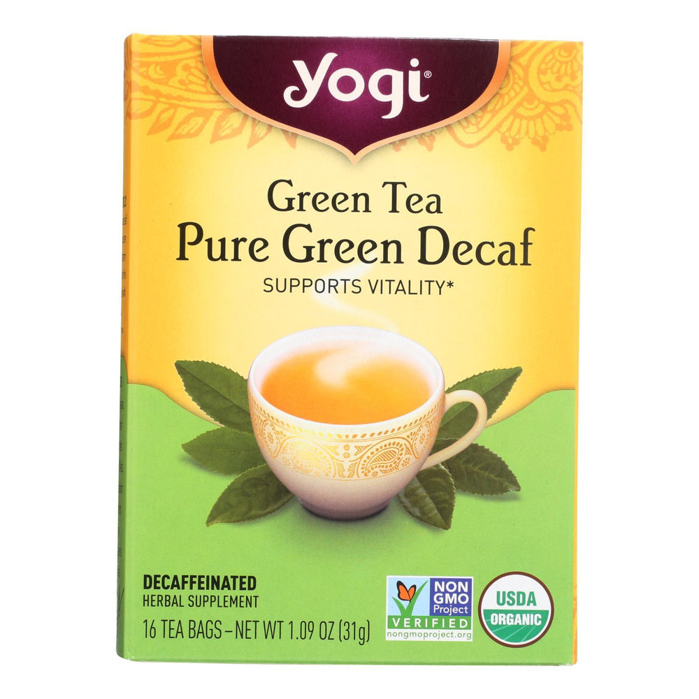 Yogi Tea Green Tea Pure Green - Decaf - 16 Tea Bags