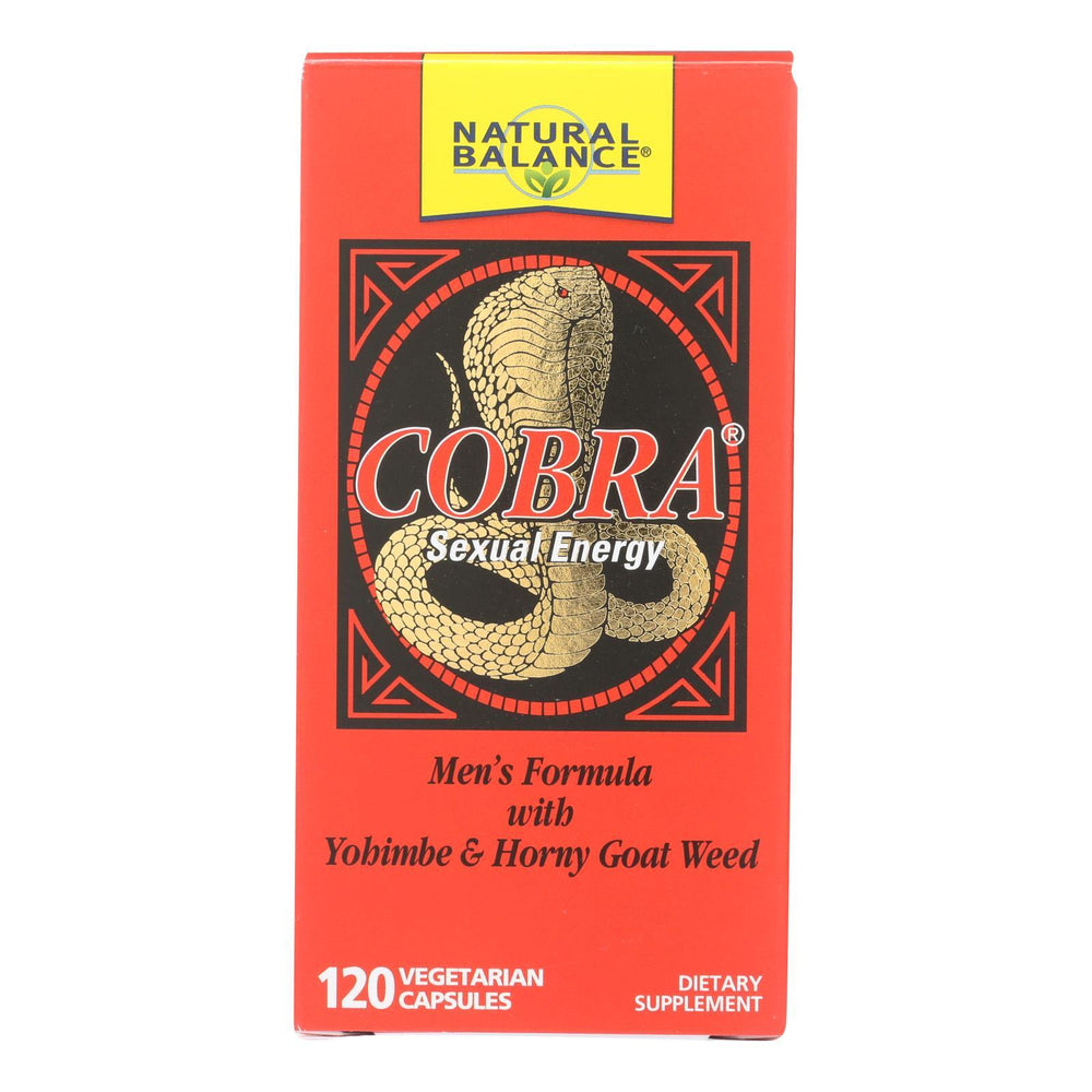 Natural Balance Cobra Sexual Energy - 120 Vegetarian Capsules