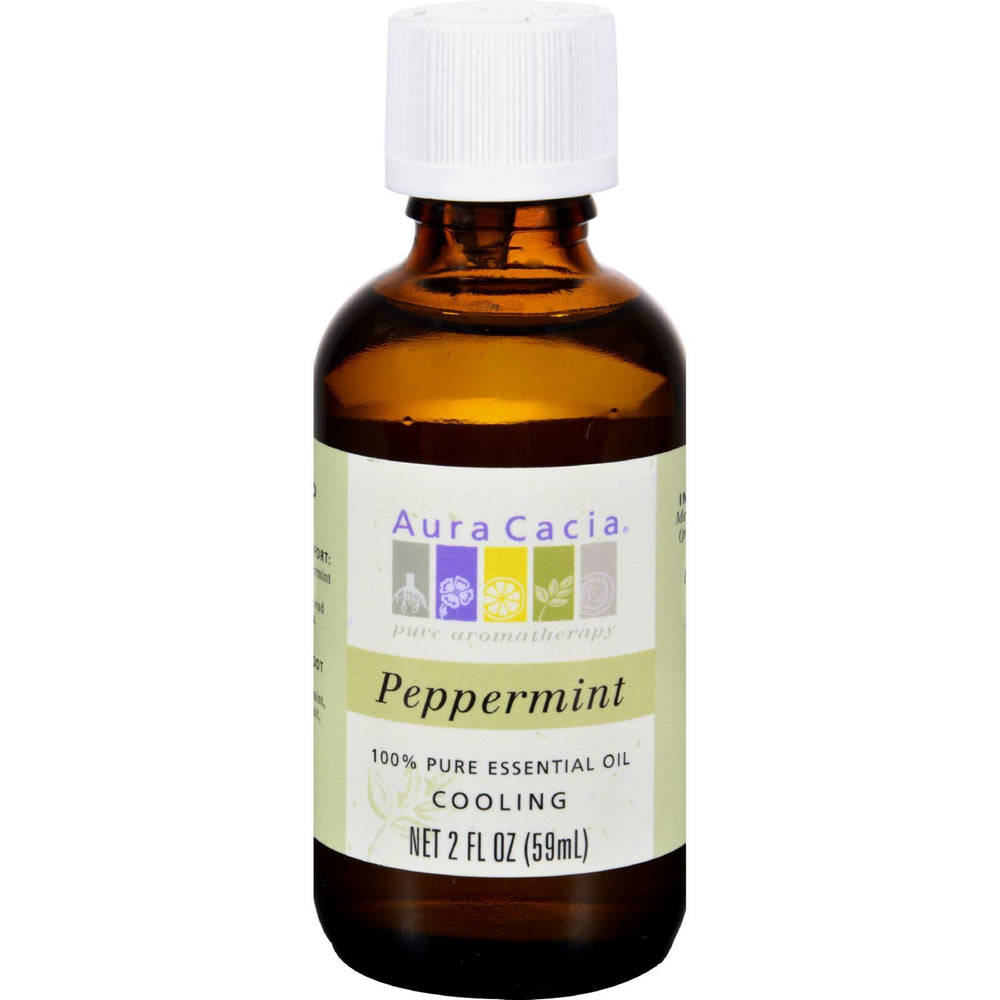 Aura Cacia - Peppermint Pure Essential Oil - 2 fl oz