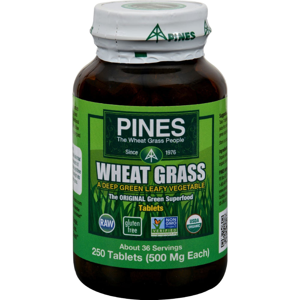 Pines International Wheat Grass - 500 mg - 250 Tablets
