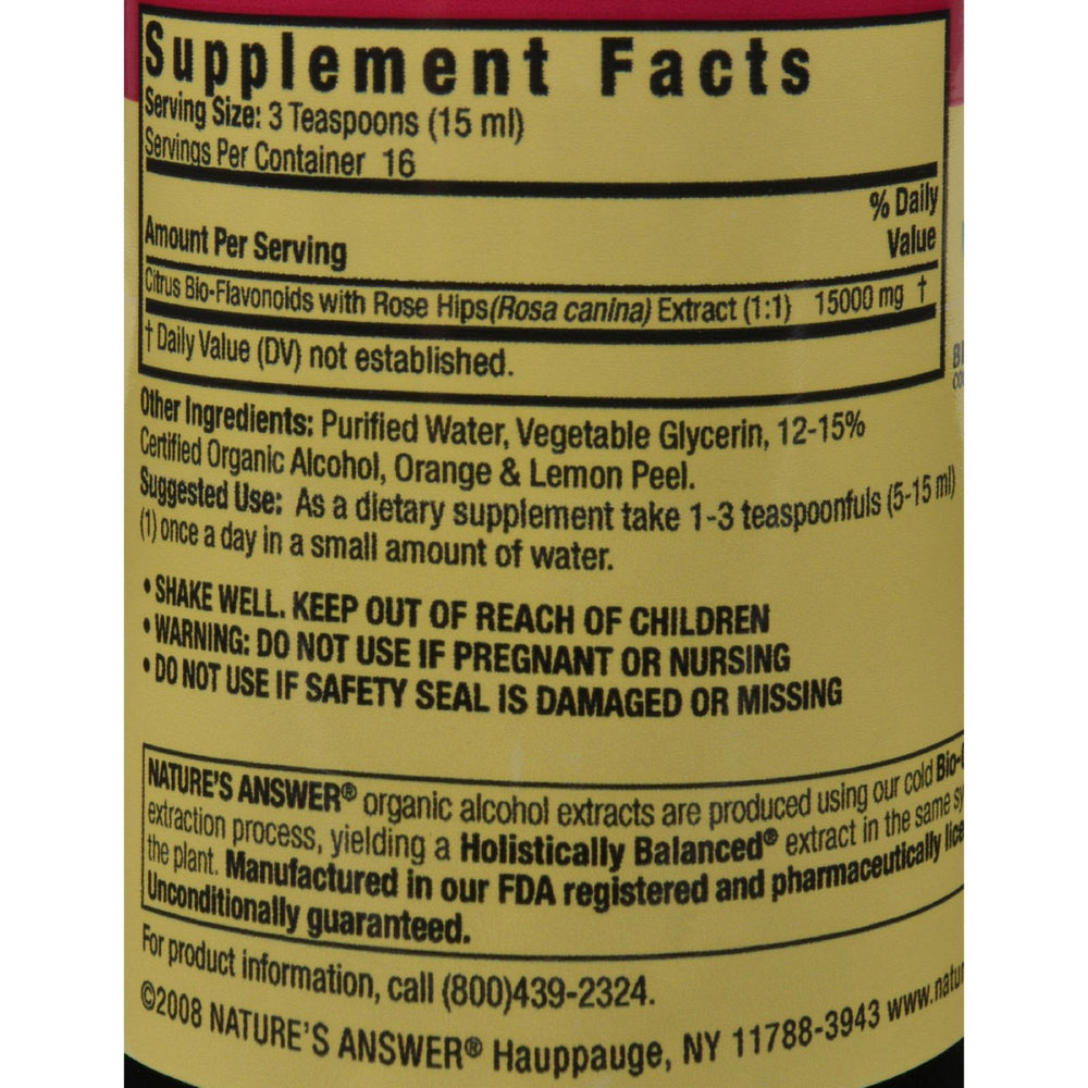 Nature's Answer - Bio-Flavonoids and Rose Hip - 8 fl oz