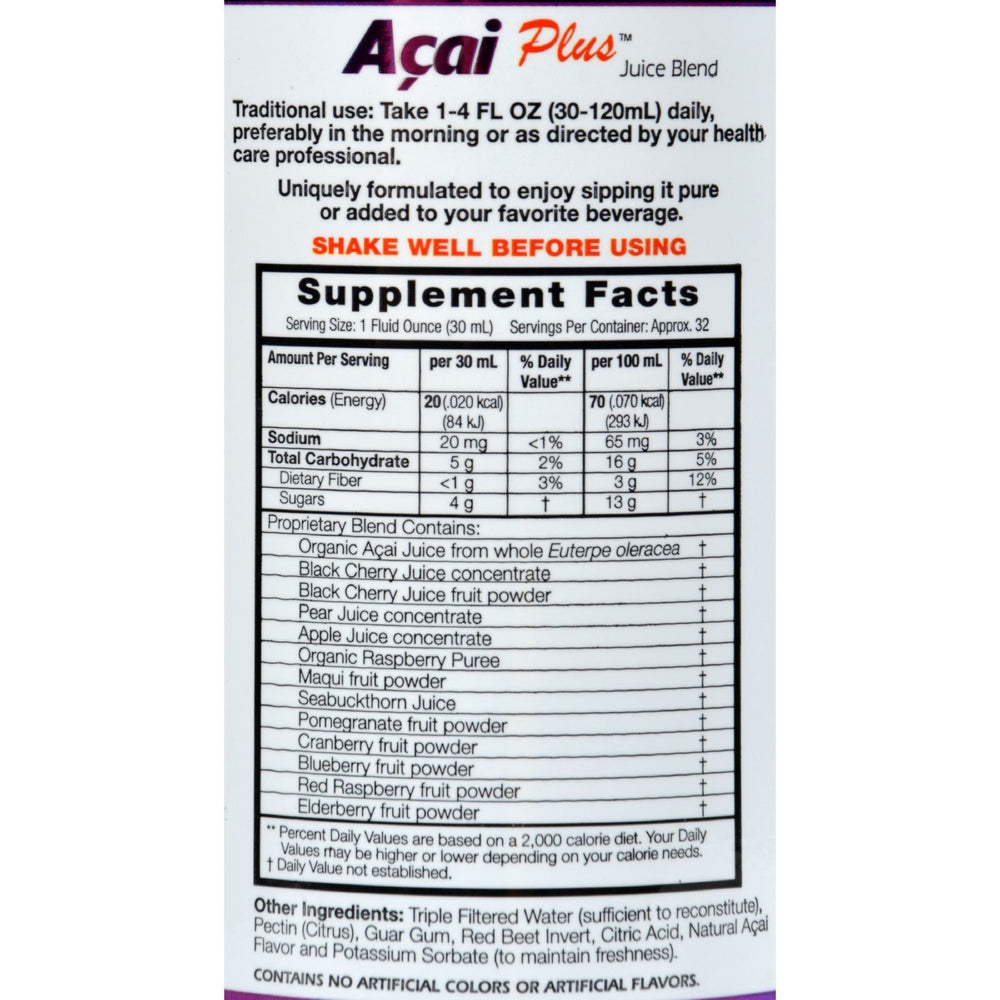 Dynamic Health Acia Plus Superfruit Antioxidant Supplement - 32 fl oz