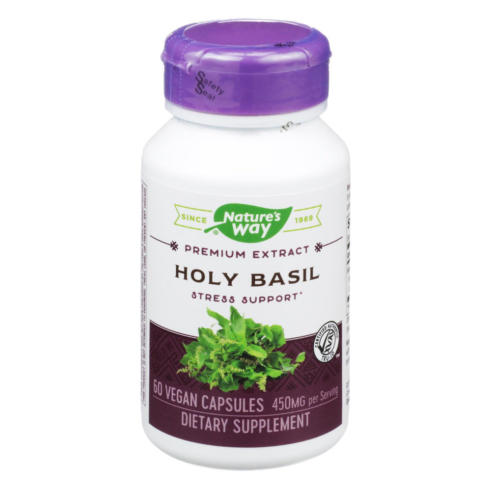 Nature's Way - Holy Basil Standardized - 60 Vegetarian Capsules
