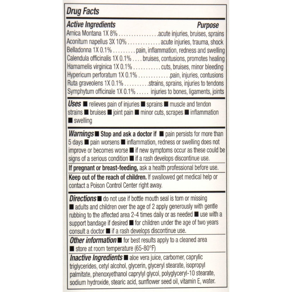 NatraBio The Arnica Rub Pain Relief Cream - 2 oz