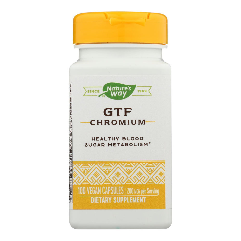 Nature's Way - GTF Chromium Polynicotinate - 100 Capsules