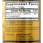 Healthy Origins Vitamin D3 - 2400 IU - 120 Softgels