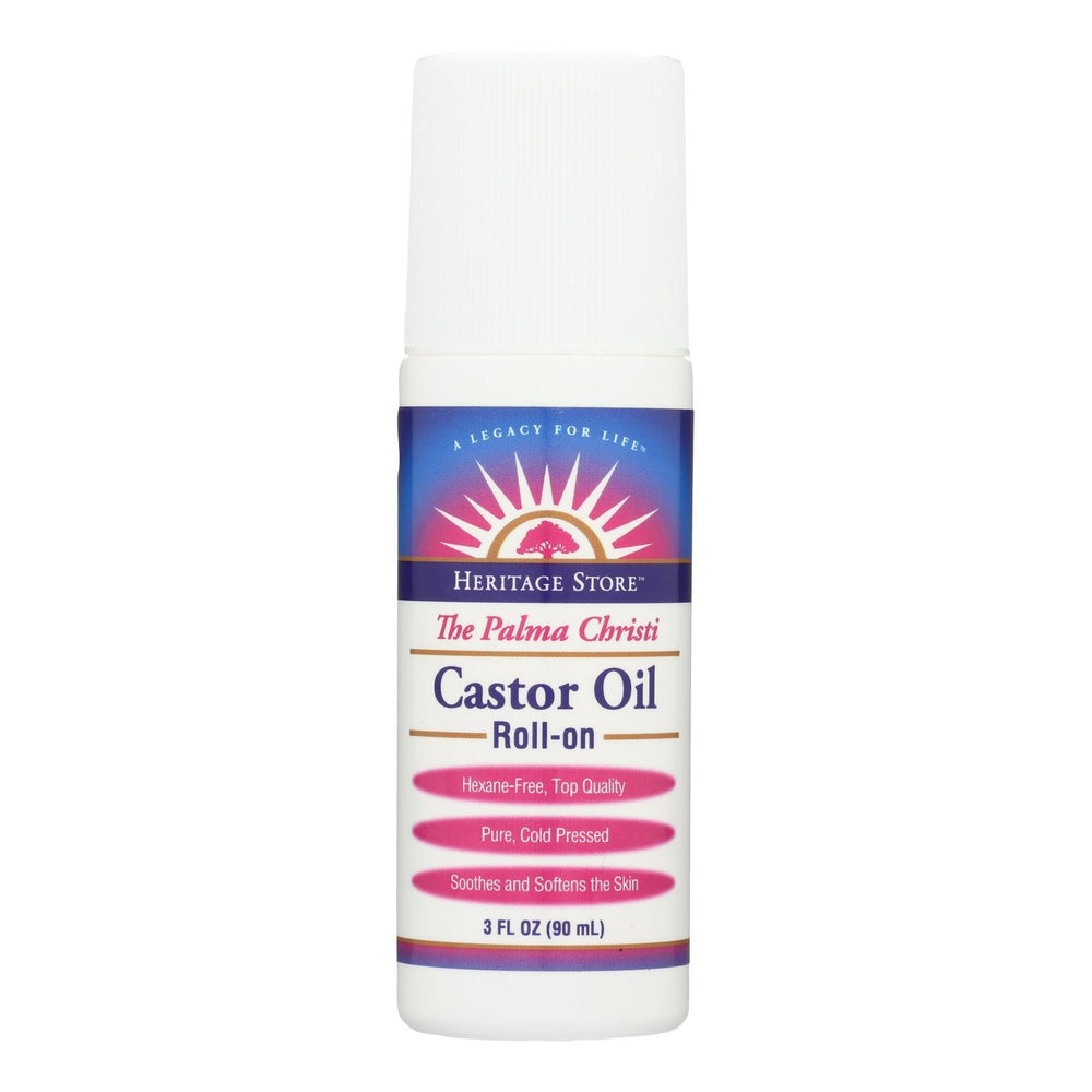 Heritage Products The Palma Christi Castor Oil Roll-On - 3 fl oz