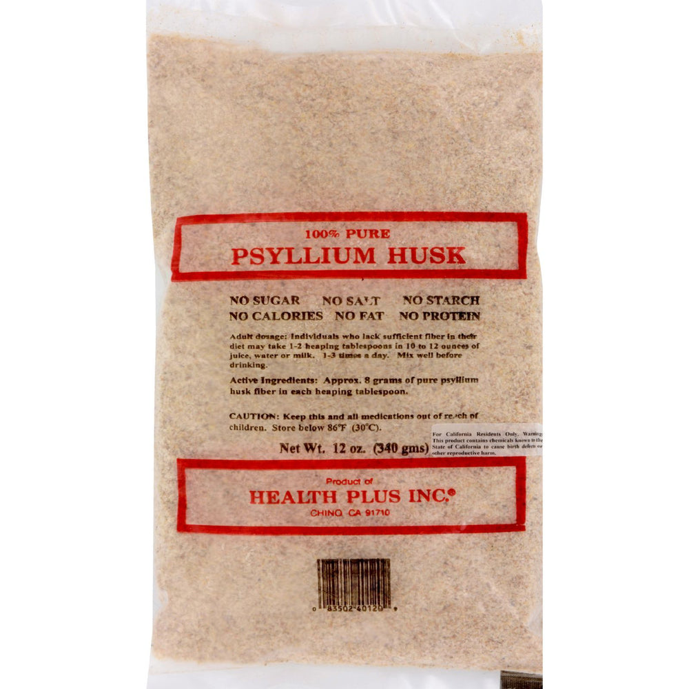 Health Plus - Pure Psyllium Husk - 12 oz