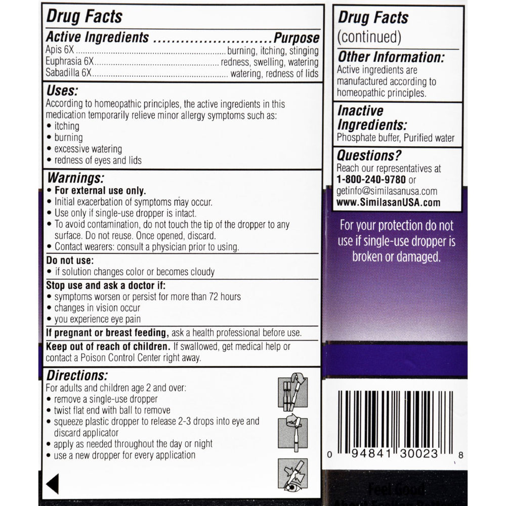 Similasan Allergy Eye Relief - 0.015 fl oz