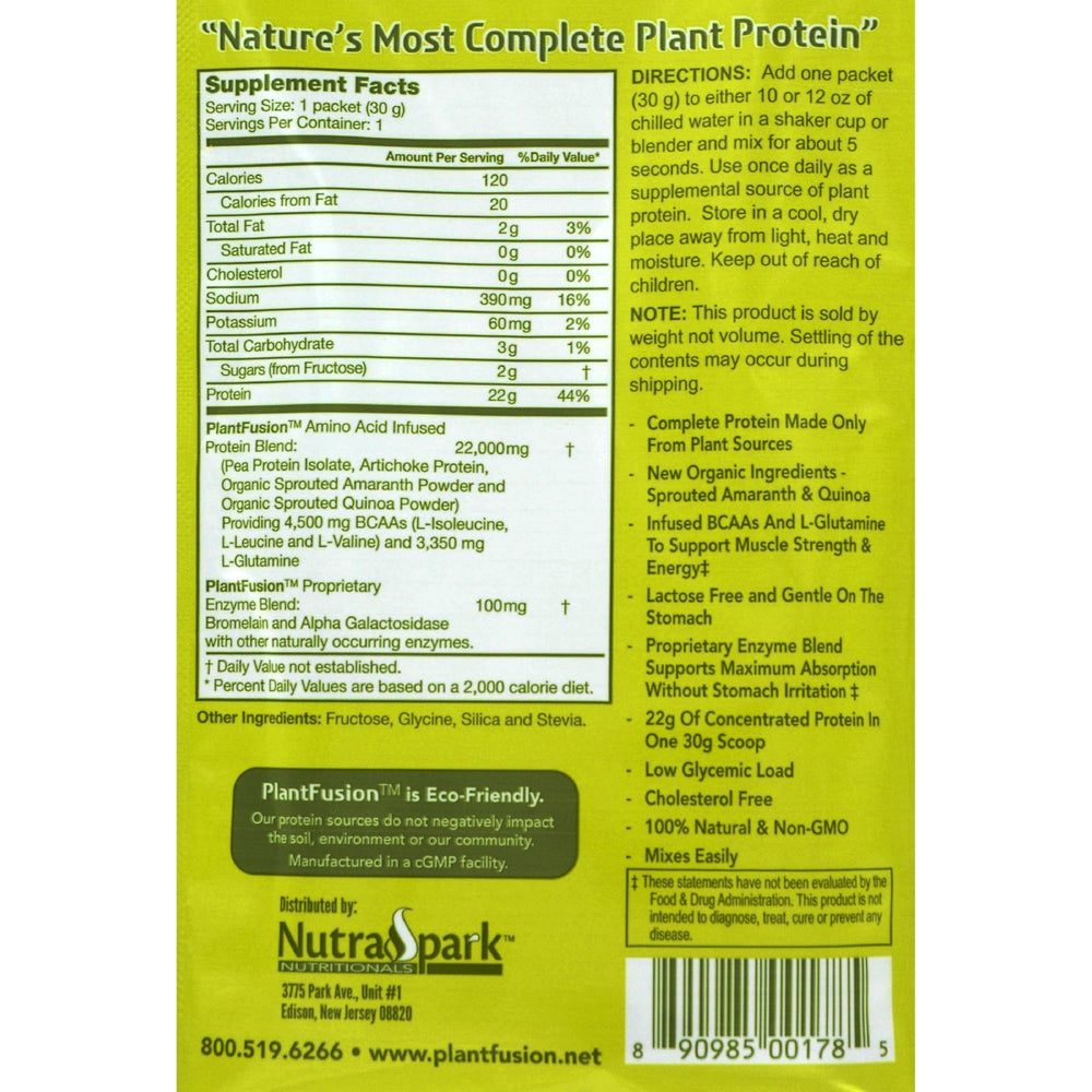 Plantfusion - Complete Protein - Natural - Case of 12 - 30 Grams