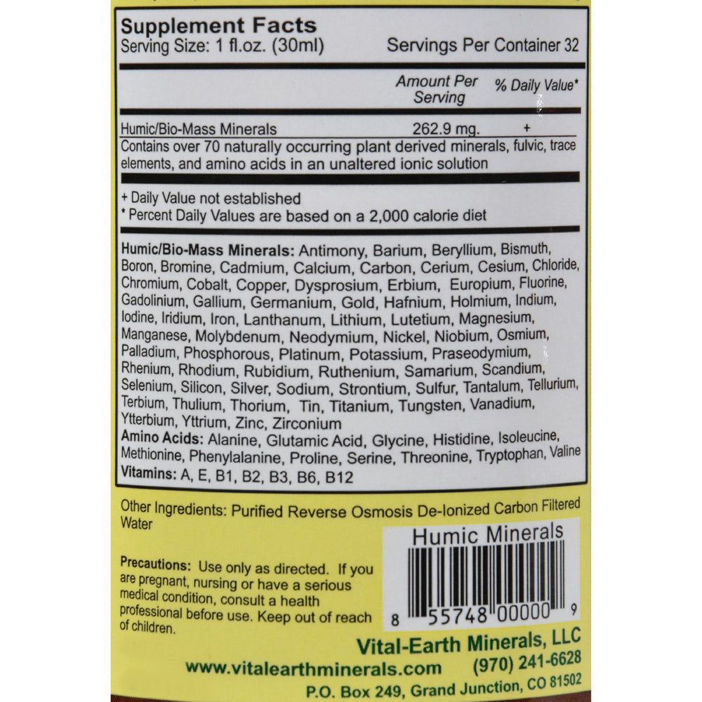 Vital Earth Minerals Humic Minerals - 32 fl oz