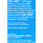 Natural Dentist Stim-U-Dent Thin Plaque Removers Mint - Case of 6 - 4 Packs