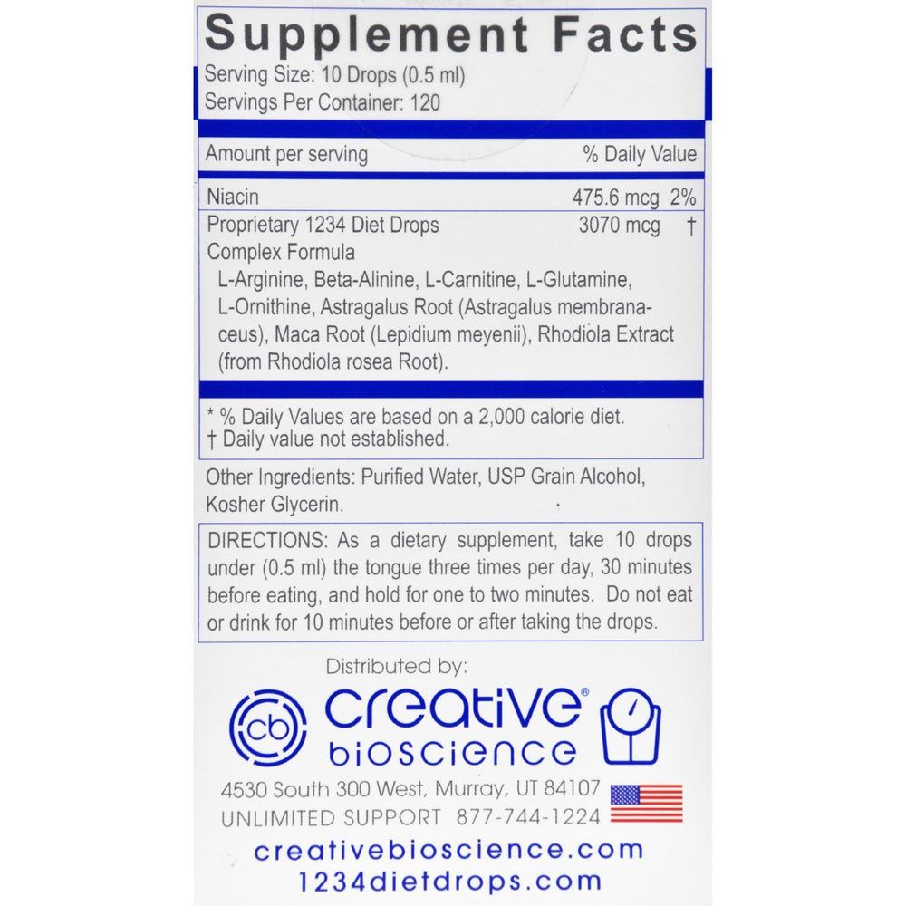 Creative Bioscience 1234 Diet Drops - 2 oz