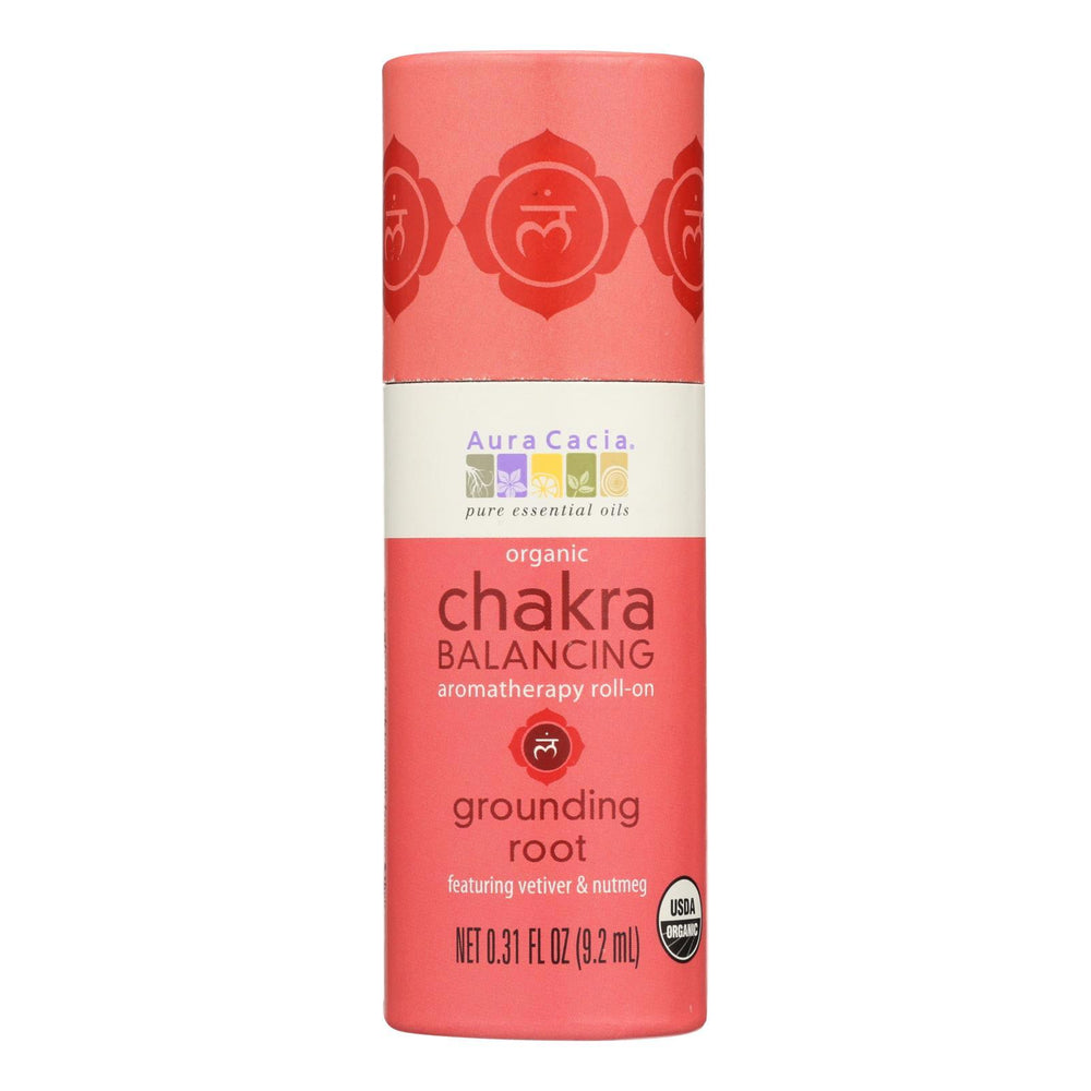 Aura Cacia - Organic Chakra Balancing Aromatherapy Roll-on - Grounding Root - .31 oz