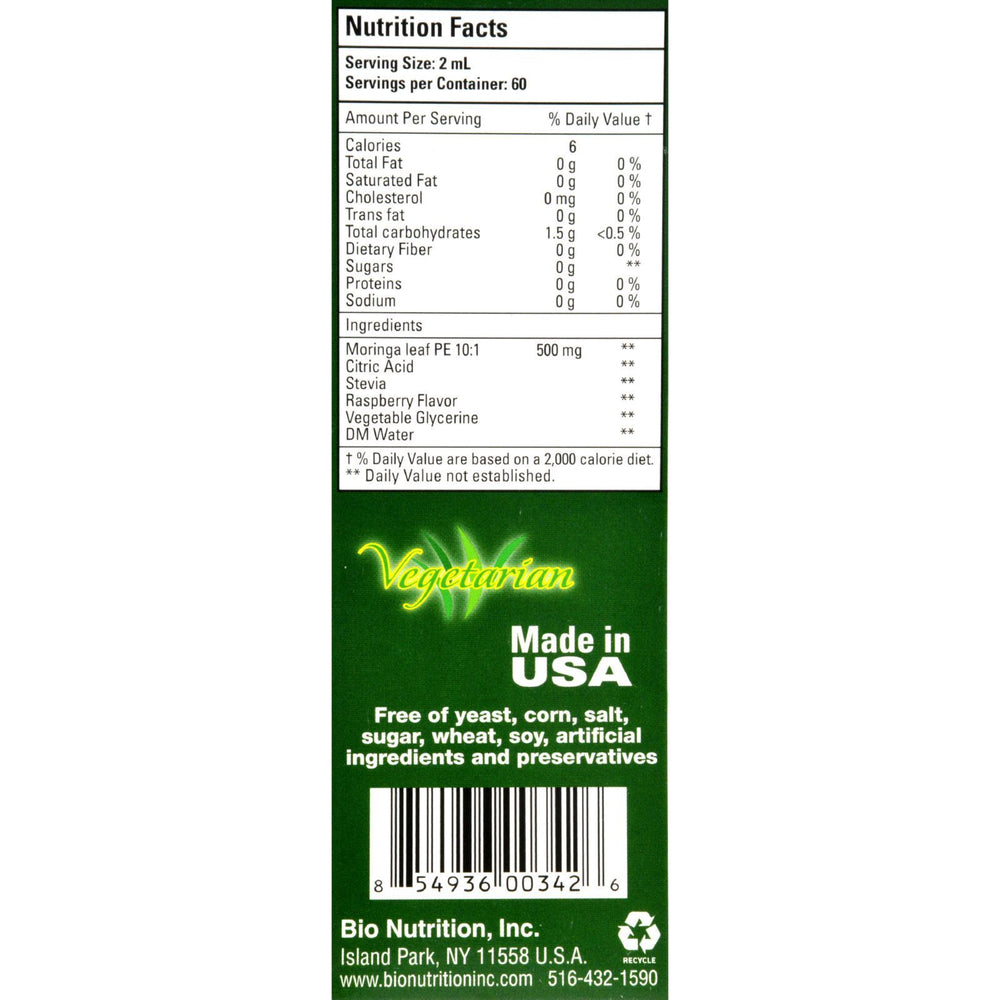 Bio Nutrition - Moringa Super Food - 5000 mg - 4 fl oz