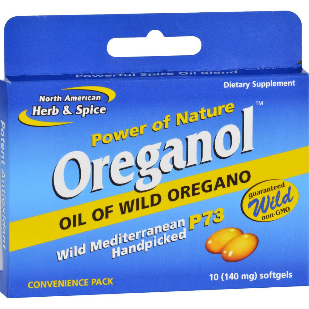 North American Herb and Spice Oreganol - P73 - Convenience Pack - 10 Softgels