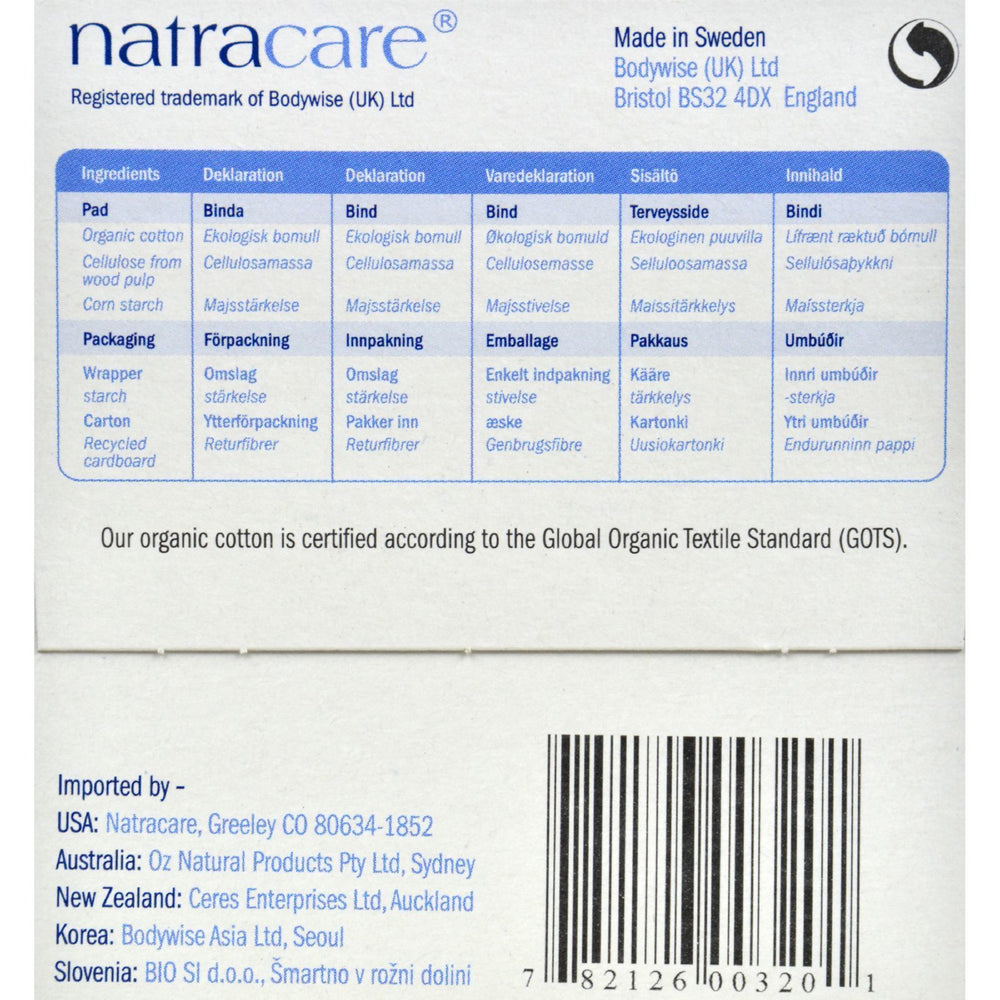 Natracare  Ultra Extra Pads w/wings - Long - 8 Count