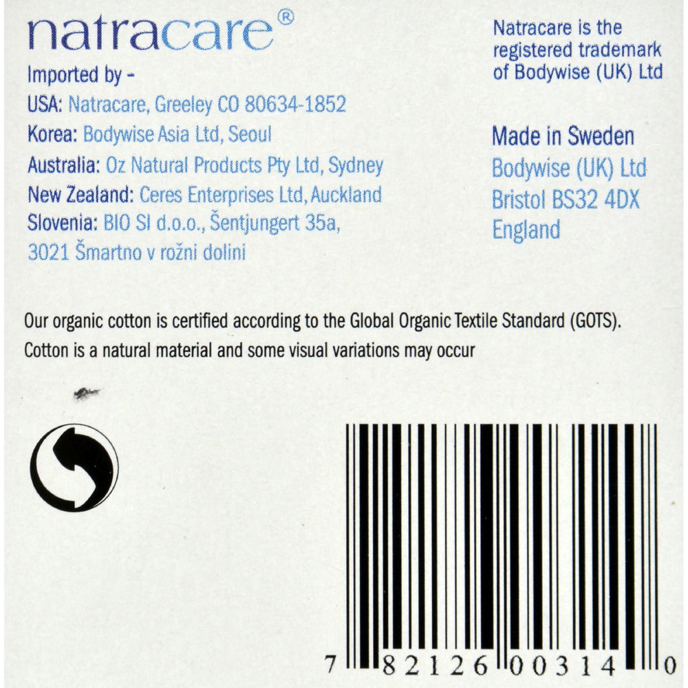 Natracare Panty Liners - Long - Wrapped - 16 Count