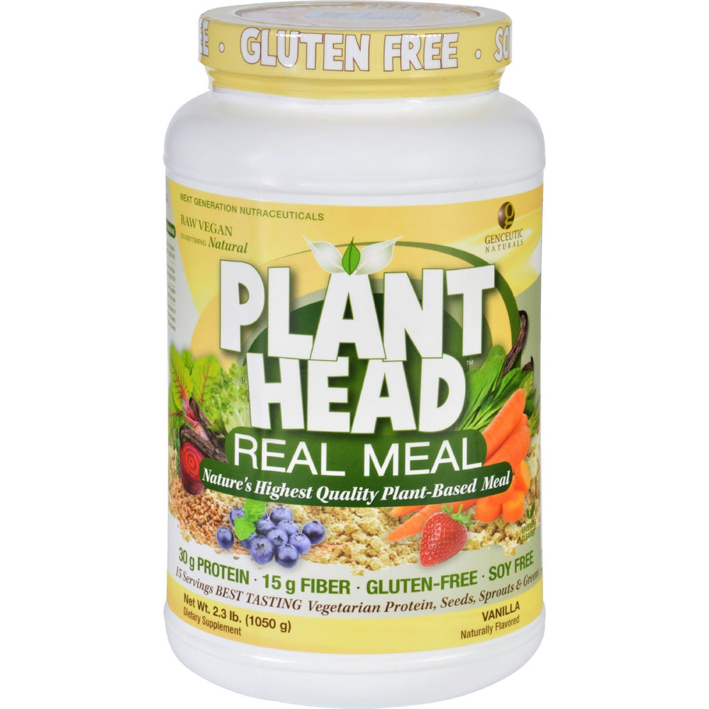 Genceutic Naturals Plant Head Real Meal - Vanilla - 2.3 lb