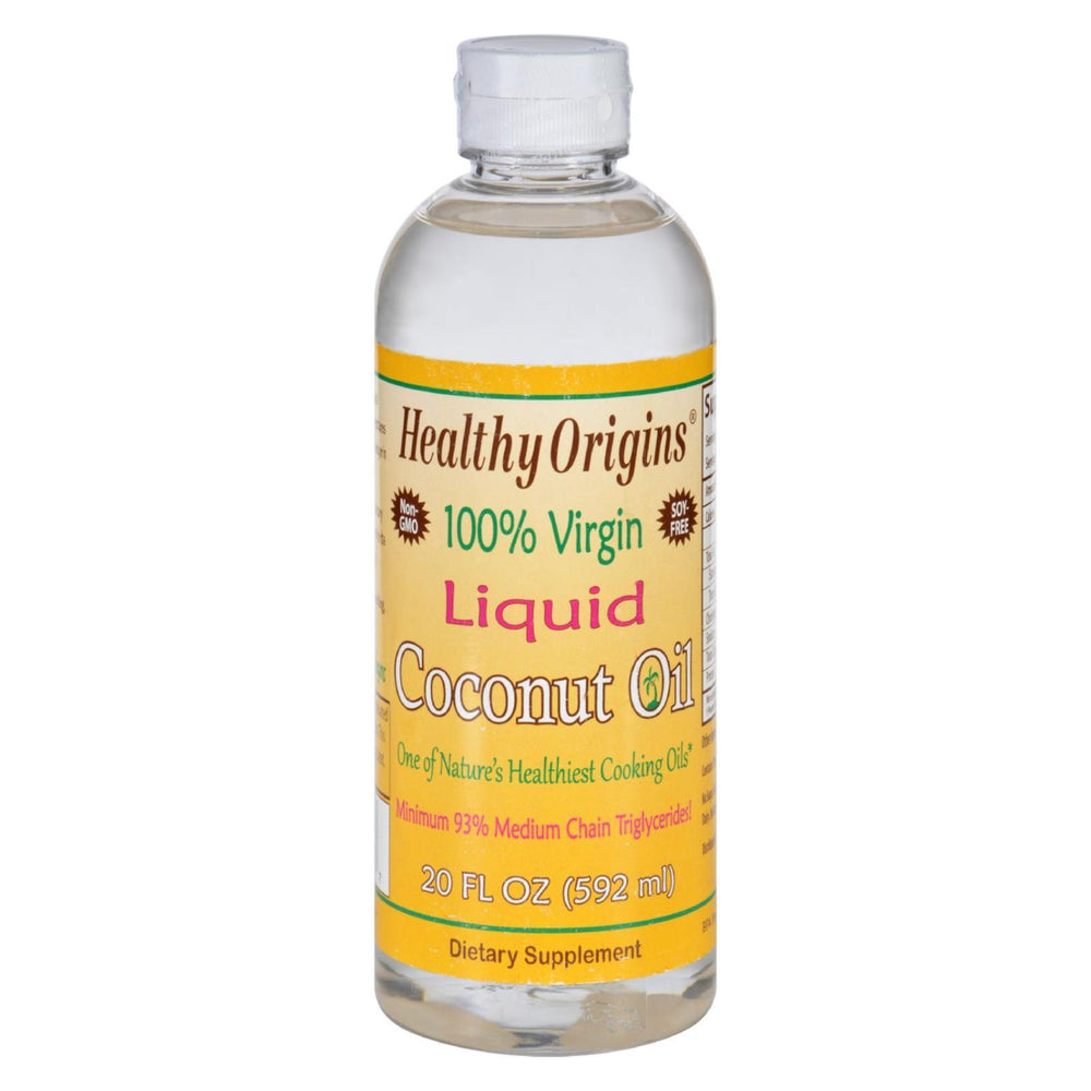 Healthy Origins Coconut Oil - Liquid - 100 Percent Virgin - 20 oz