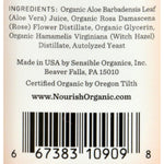 Nourish Organic Face Toner - Refreshing and Balancing - Rosewater and Witch Hazel - 3 oz