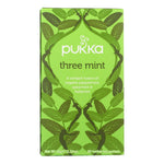 Pukka Herbal Teas Tea - Organic - Three Mint - 20 Bags - Case of 6