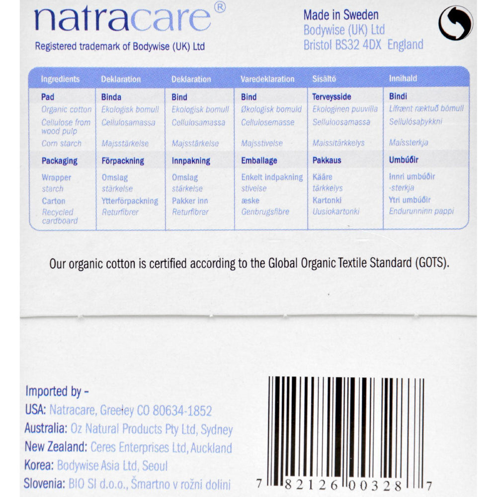 Natracare  Ultra Extra Pads w/wings - Super - 10 Count