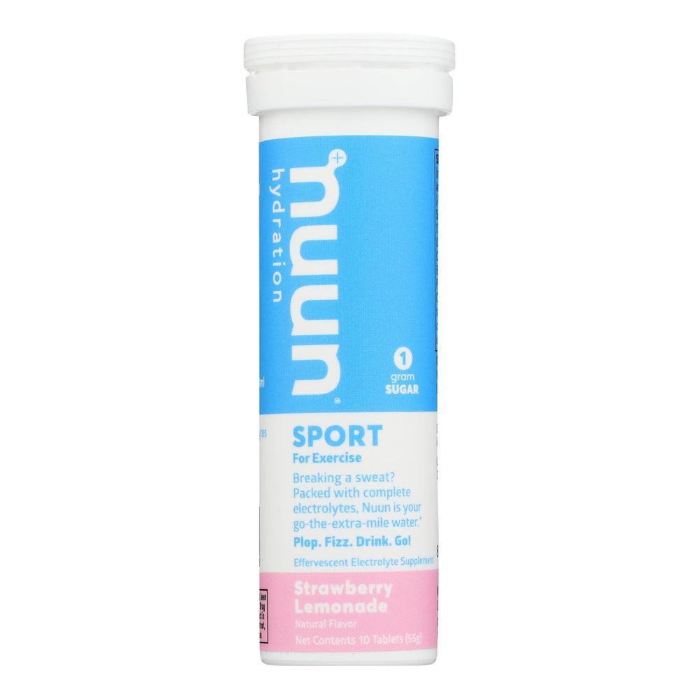 Nuun Hydration Nuun Active - Strawberry Lemonade - Case of 8 - 10 Tablets