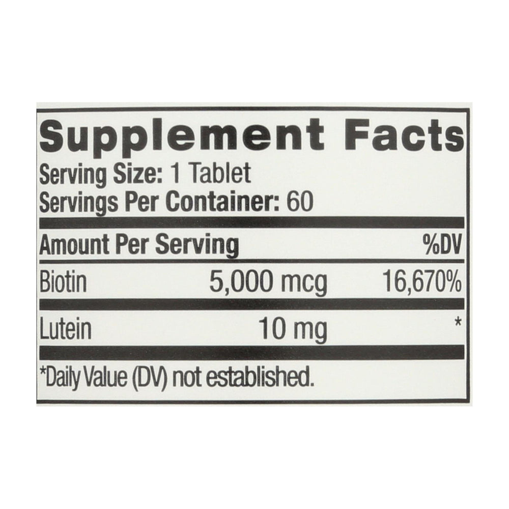 Natrol Biotin Plus with Lutein Capsules - 60 Count