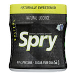 Spry Xylitol Gum - Stronger Longer Licorice - Case of 6 - 55 count