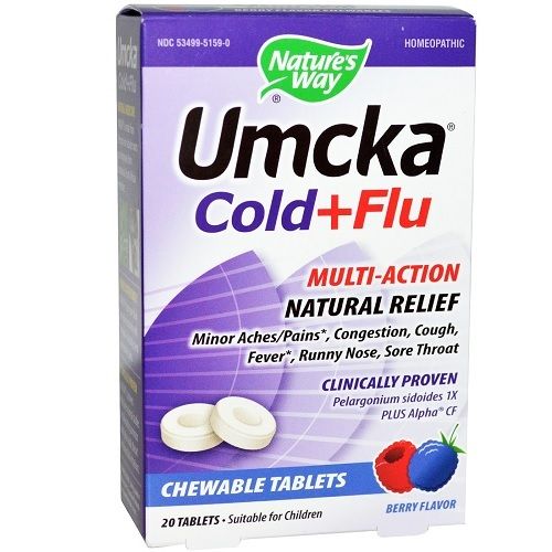 Nature's Way Umcka Cold & Flu Berry (1x20 TAB )